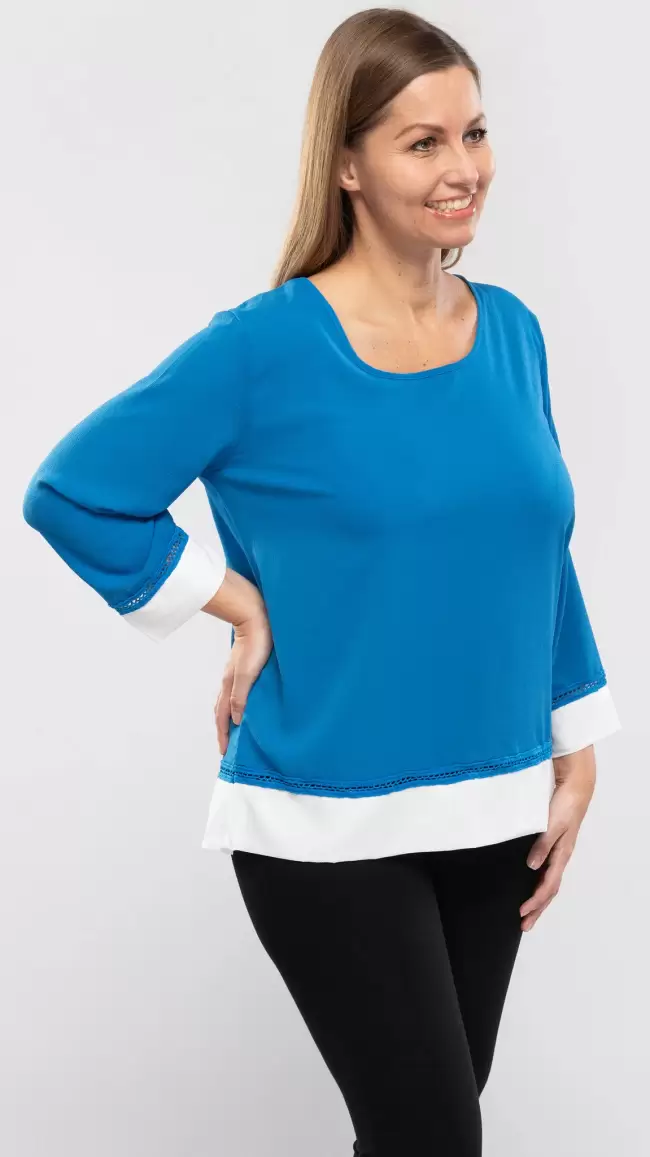 Women's Smart Two-Tone Top - Image 2