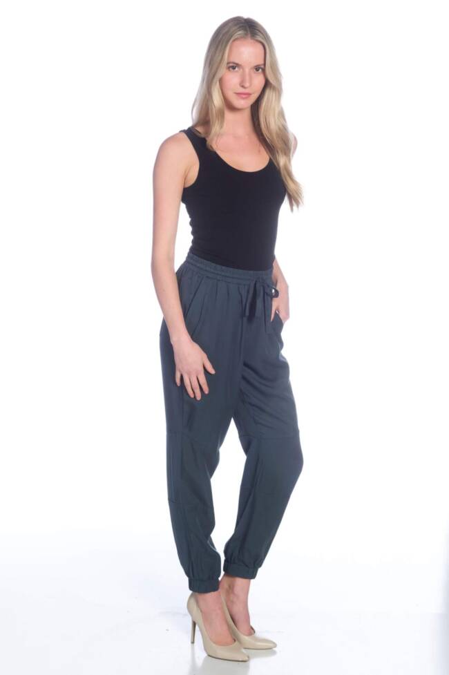 Drawstring Pant with Elastic Waist and Pockets